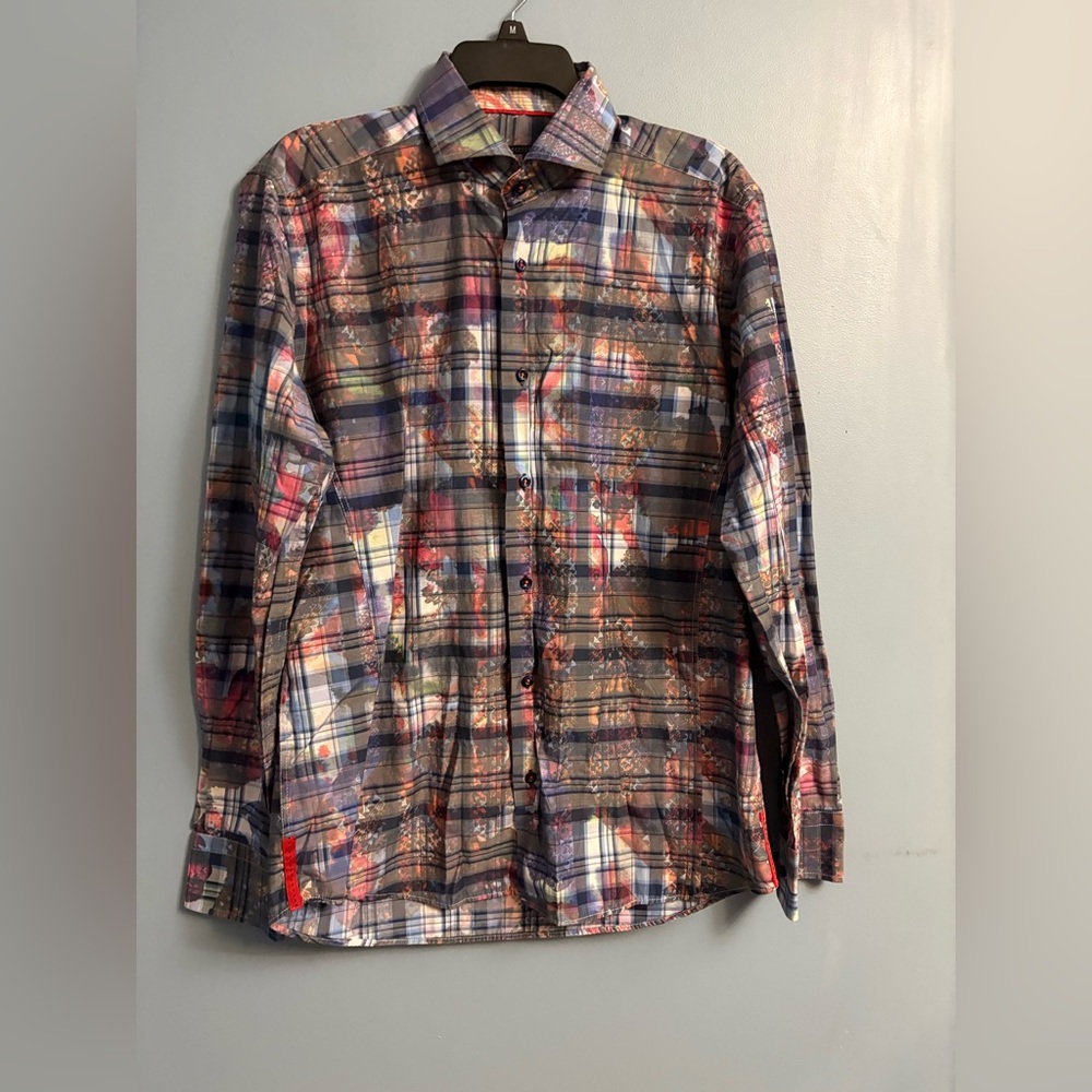 SLANE Multicolor Plaid Casual Button Down Shirt